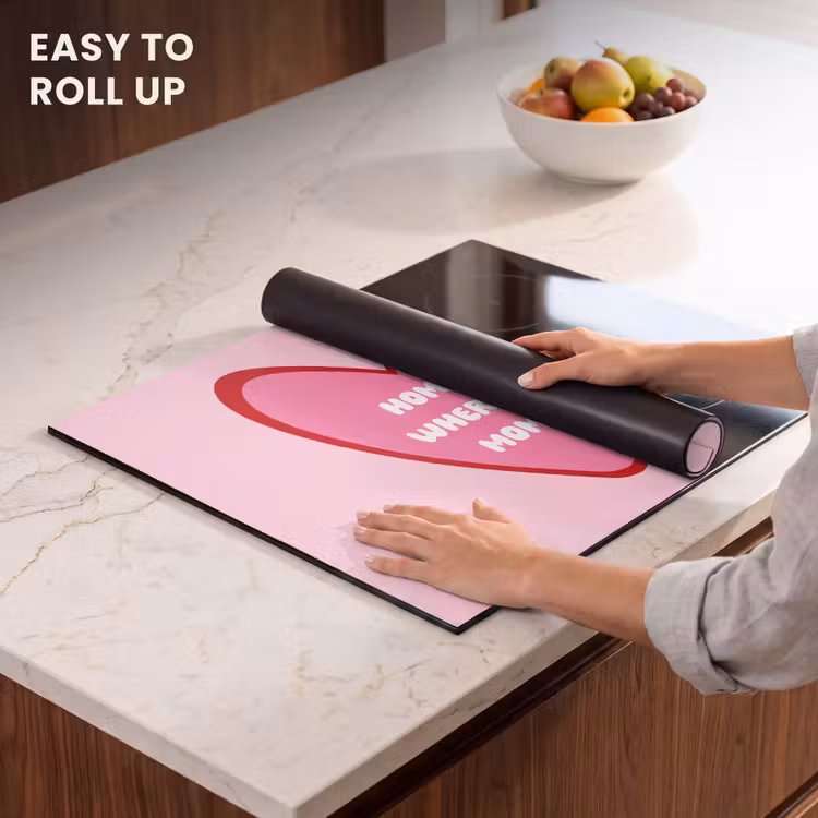 Induction hob protector - Quote - Mother - Pink — 6