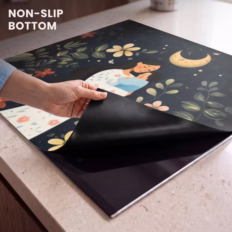 Induction hob protector - Mother - Child - Colorful - Flowers — 5