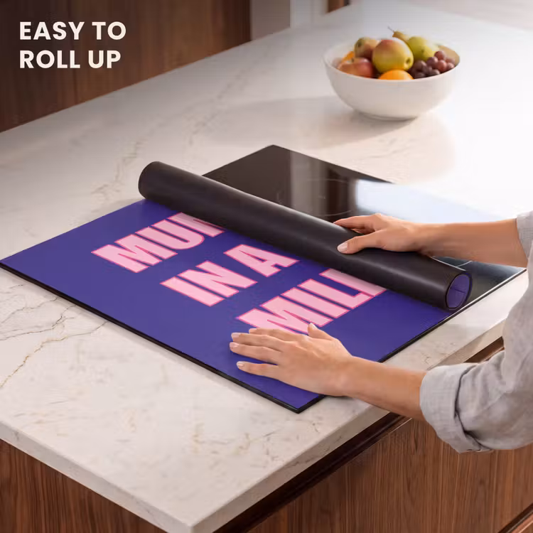 Induction hob protector - Mother - Text - Blue - Heart — 5