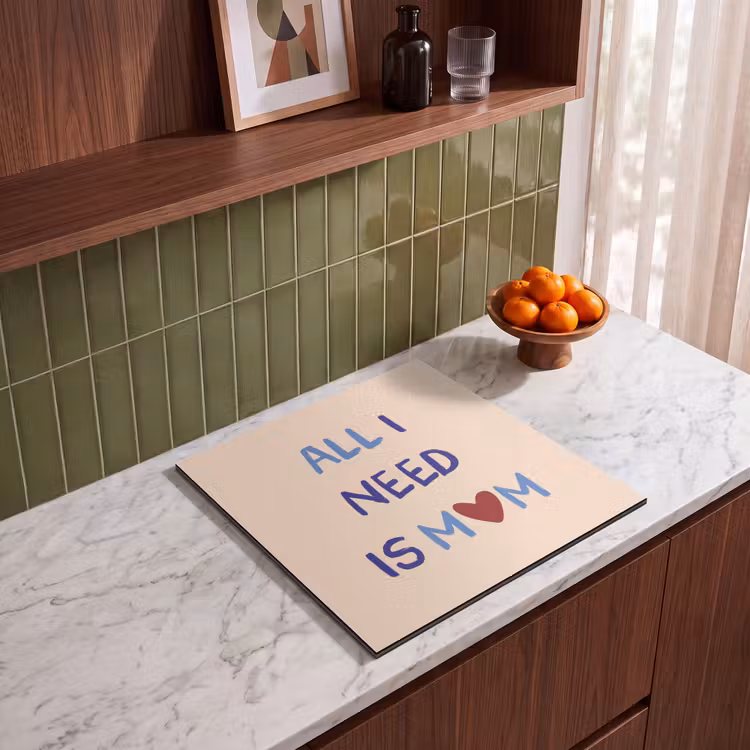 Induction hob protector - Mother - Text - Heart - Red — 3