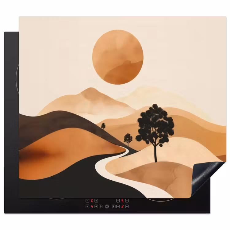Induction hob protector - Sun - Hills - Tree - Abstract — 1
