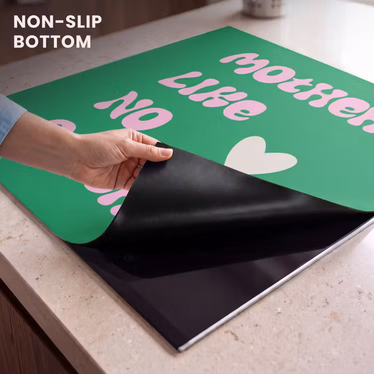 Induction hob protector - Text - Heart - Mother - Green — 4