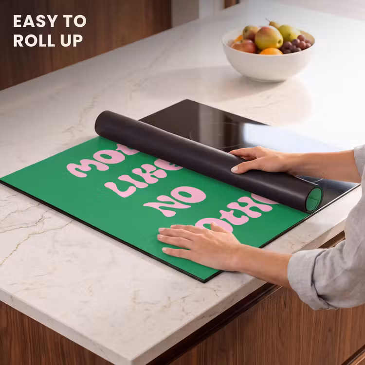 Induction hob protector - Text - Heart - Mother - Green — 5