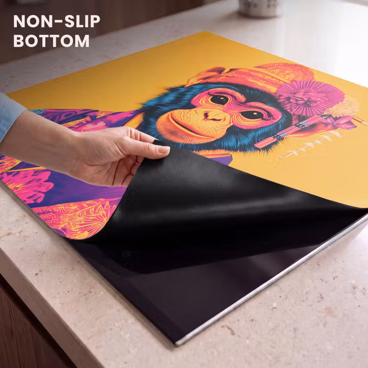 Induction hob protector - Monkey - Kimono - Flowers - Headdress — 5