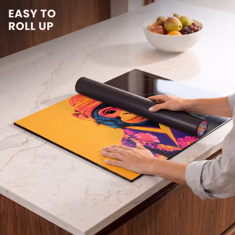 Induction hob protector - Monkey - Kimono - Flowers - Headdress — 6