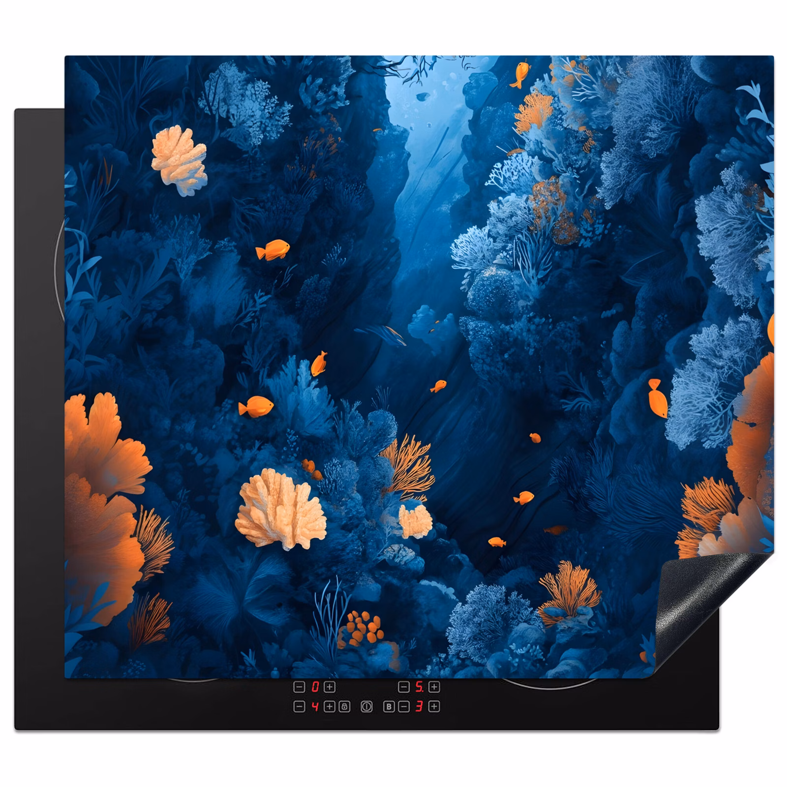 Induction hob protector - Coral reef - Fish - Ocean - Blue — 1