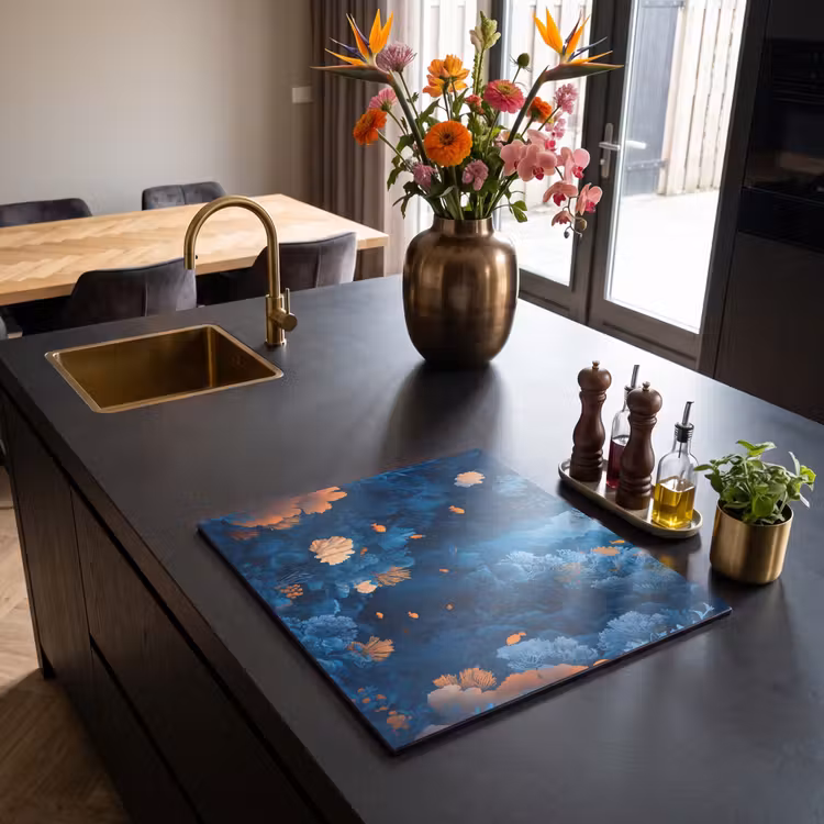 Induction hob protector - Coral reef - Fish - Ocean - Blue — 2