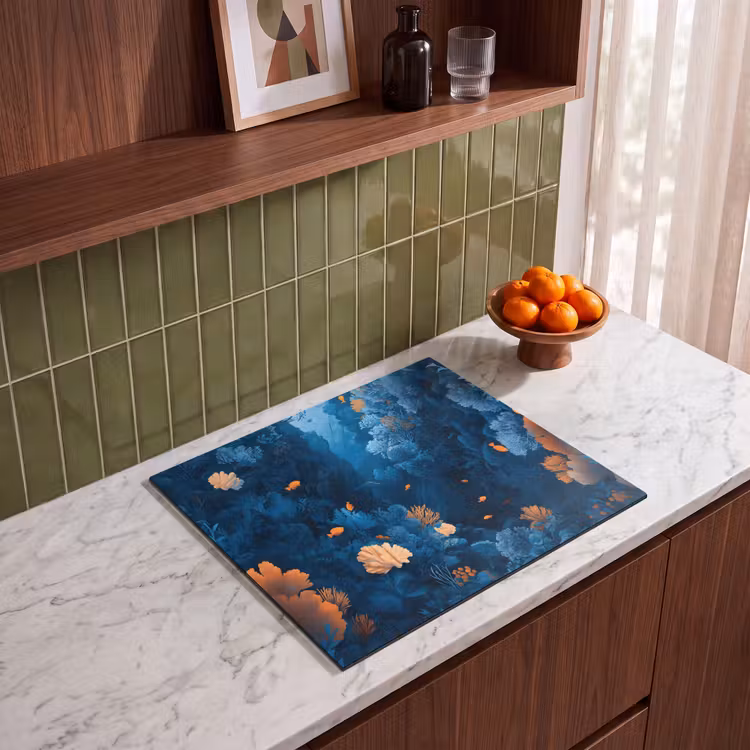 Induction hob protector - Coral reef - Fish - Ocean - Blue — 4