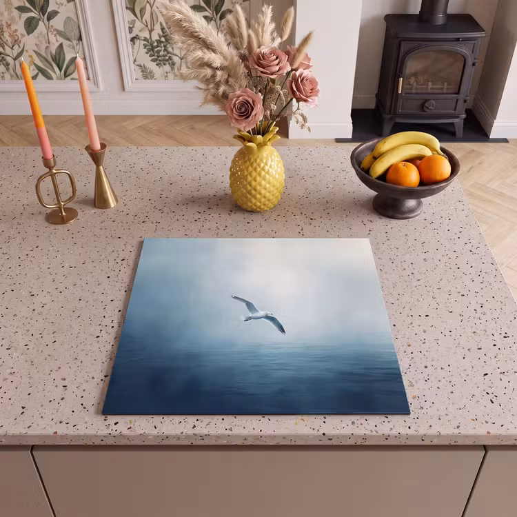 Induction hob protector - Gull - White - Sea - Misty — 3
