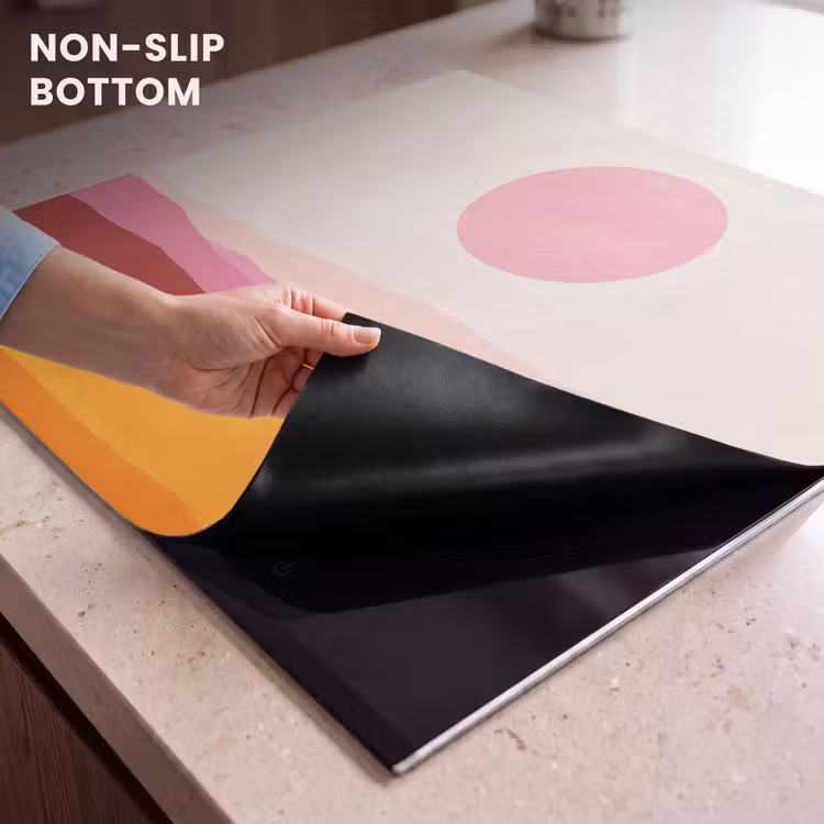 Induction hob protector - Hills - Orange - Sun - Abstract — 5