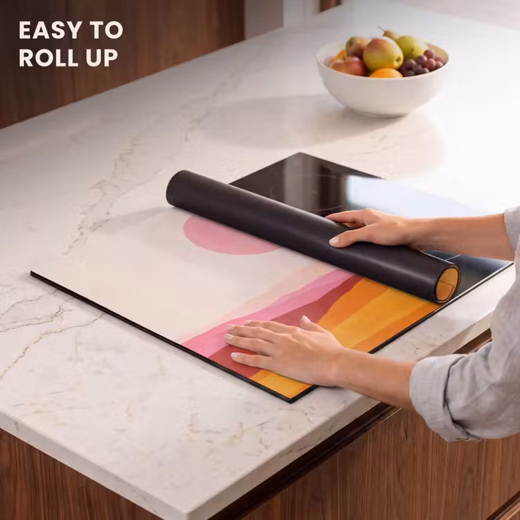 Induction hob protector - Hills - Orange - Sun - Abstract — 6