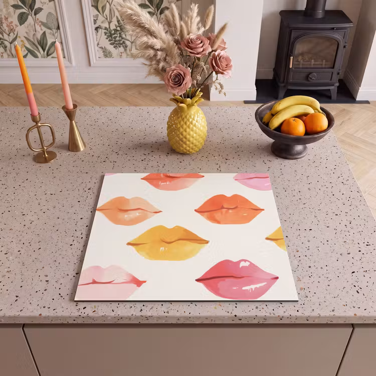 Induction hob protector - Lips - Colorful - Glossy — 3