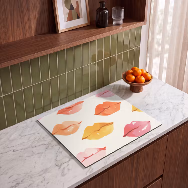Induction hob protector - Lips - Colorful - Glossy — 4