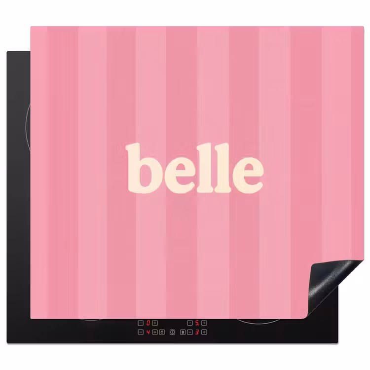 Induction hob protector - Pink - Striped - Belle — 1