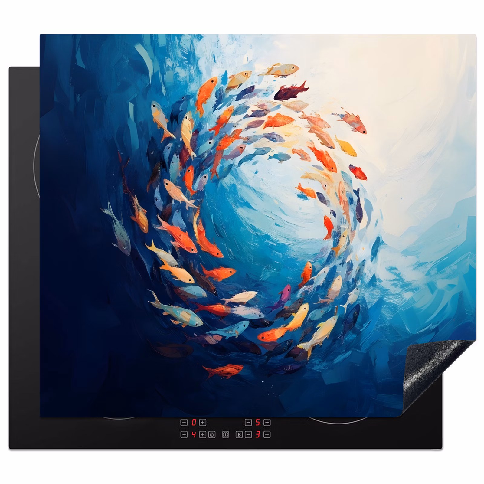 Induction hob protector - Sea - Fish - Colorful - Dynamic — 1