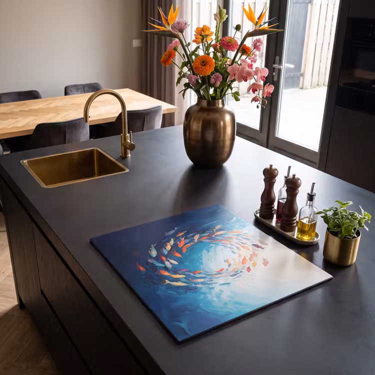 Induction hob protector - Sea - Fish - Colorful - Dynamic — 2