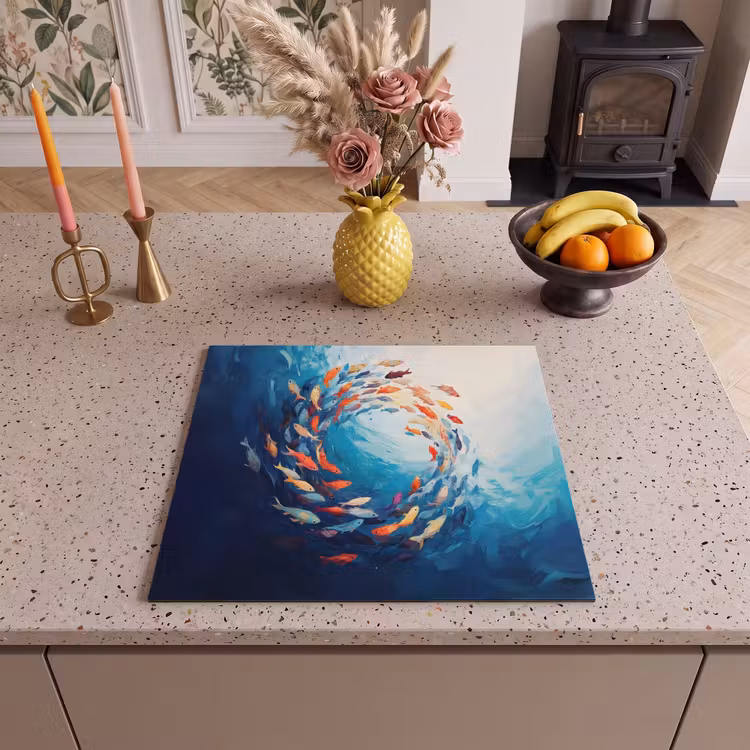 Induction hob protector - Sea - Fish - Colorful - Dynamic — 3
