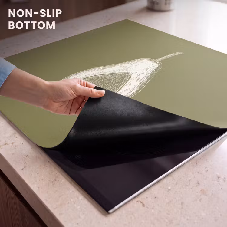 Induction hob protector - Avocado - Minimalist - Illustration - Green — 5