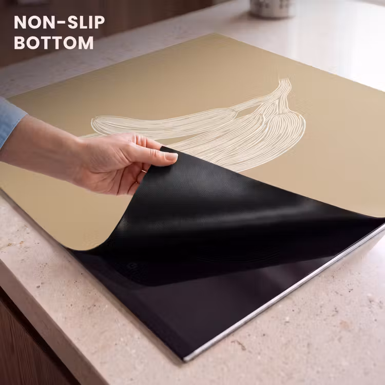 Induction hob protector - Bananas - Beige - Line drawing - Minimalist — 5