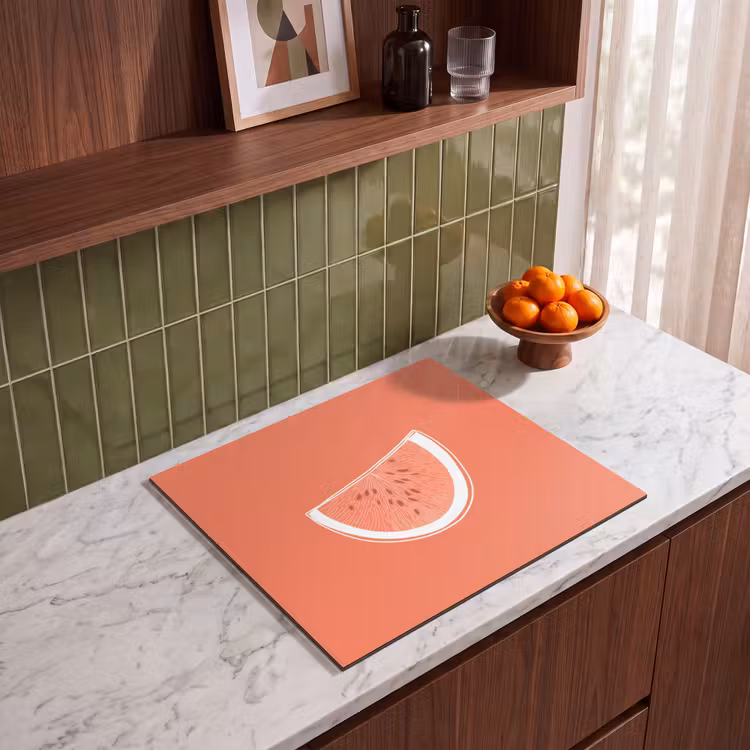 Induction hob protector - Watermelon - Lines - Coral red — 4