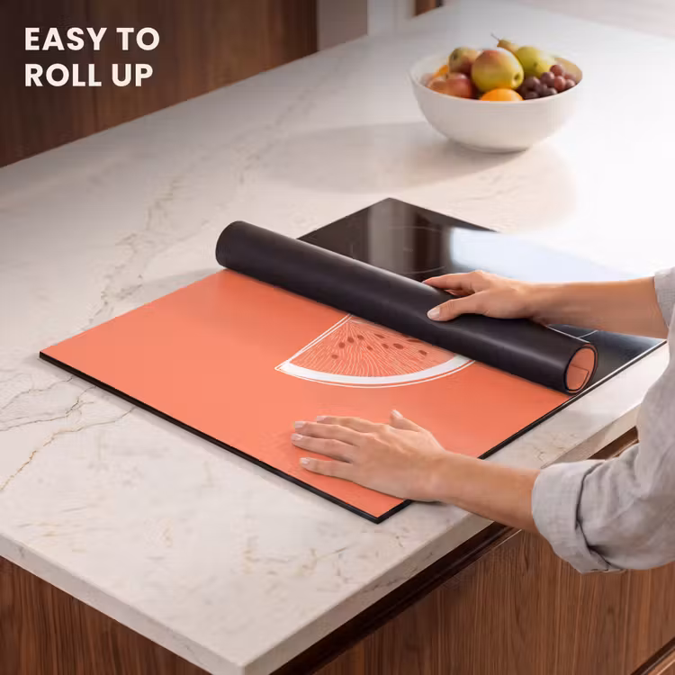Induction hob protector - Watermelon - Lines - Coral red — 6