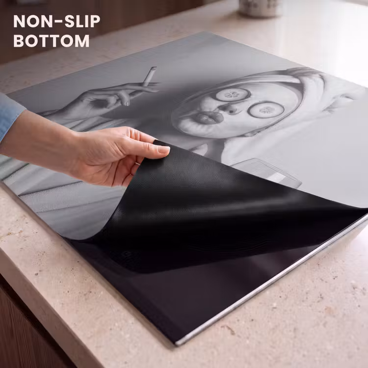 Induction hob protector - Woman - Mask - Wine - Cigarette — 5