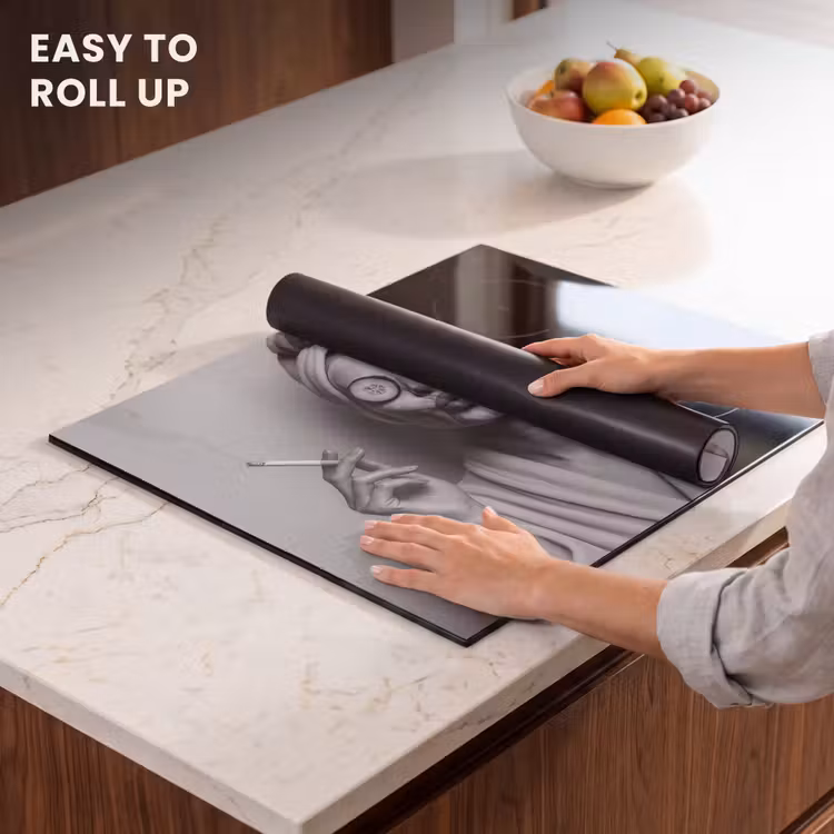 Induction hob protector - Woman - Mask - Wine - Cigarette — 6