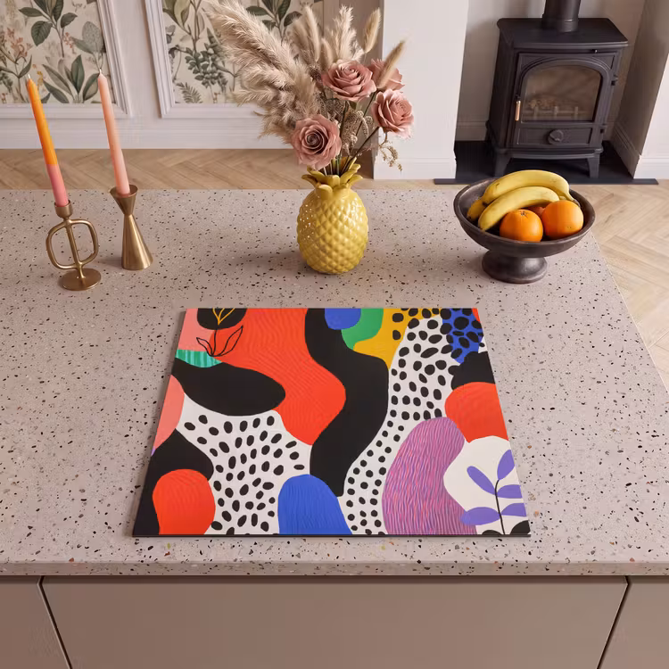 Induction hob protector - Abstract - Shapes - Colors - Dots — 3