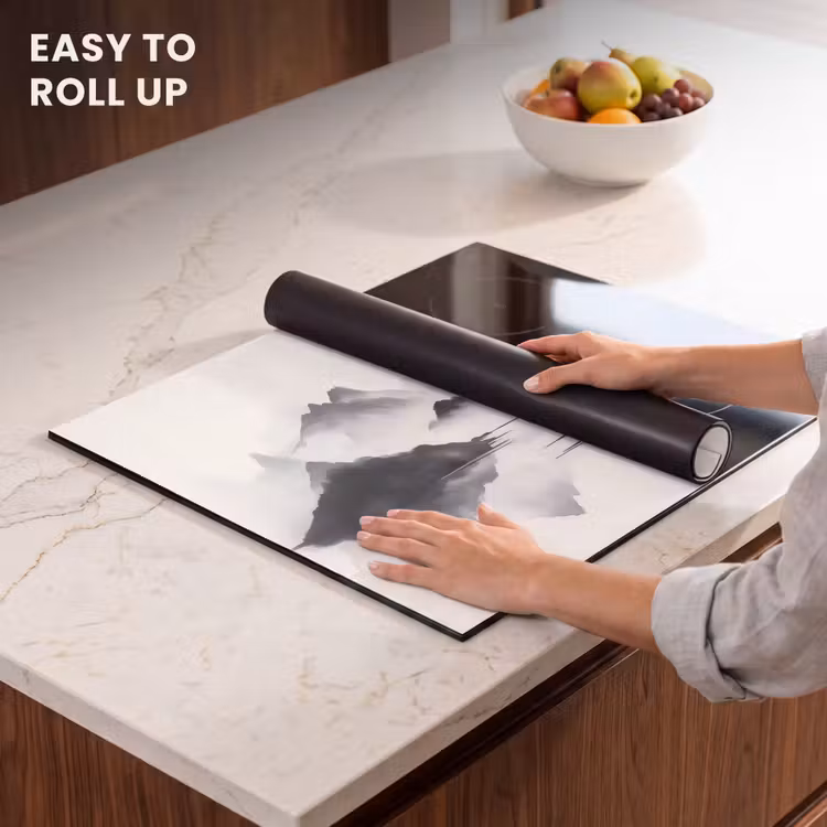 Induction hob protector - Mountains - Misty - Water - White — 6