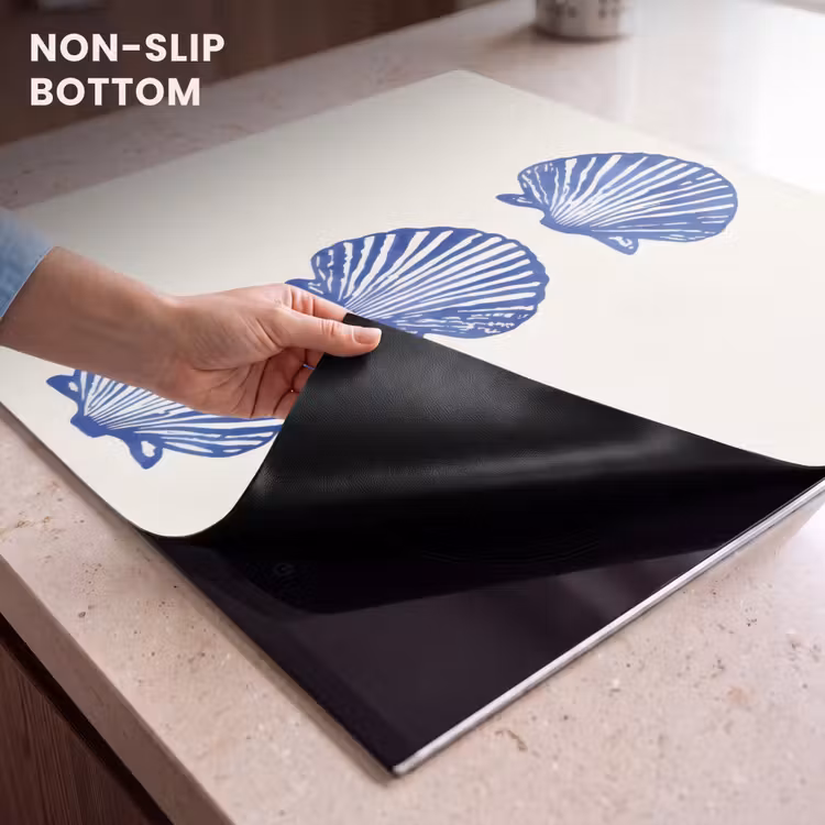 Induction hob protector - Shells - Blue - Pattern — 5