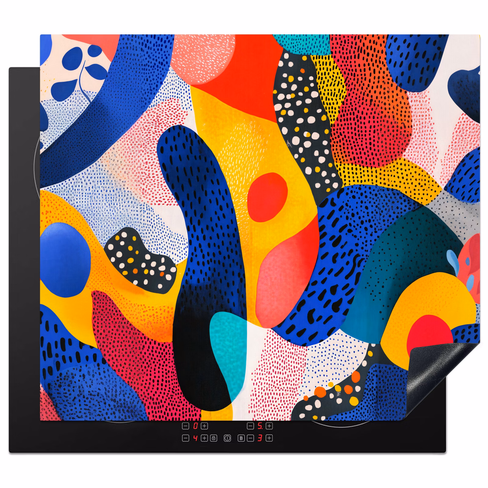 Induction hob protector - Shapes - Abstract - Dots - Blue — 1