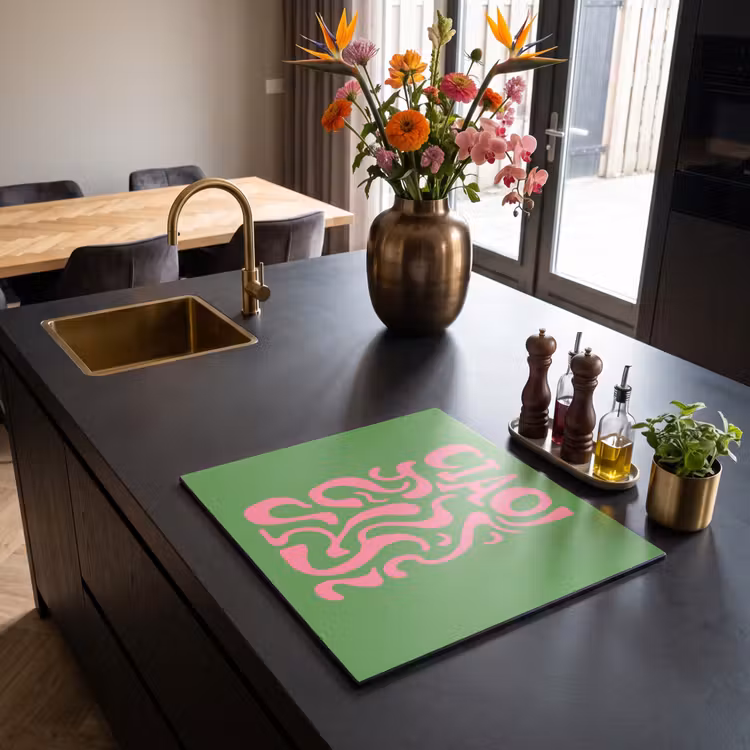 Induction hob protector - Abstract - Pink - Ciao - Shapes — 2