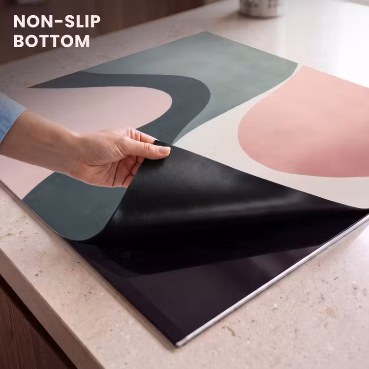Induction hob protector - Abstract - Waves - Ornate - Pink — 5