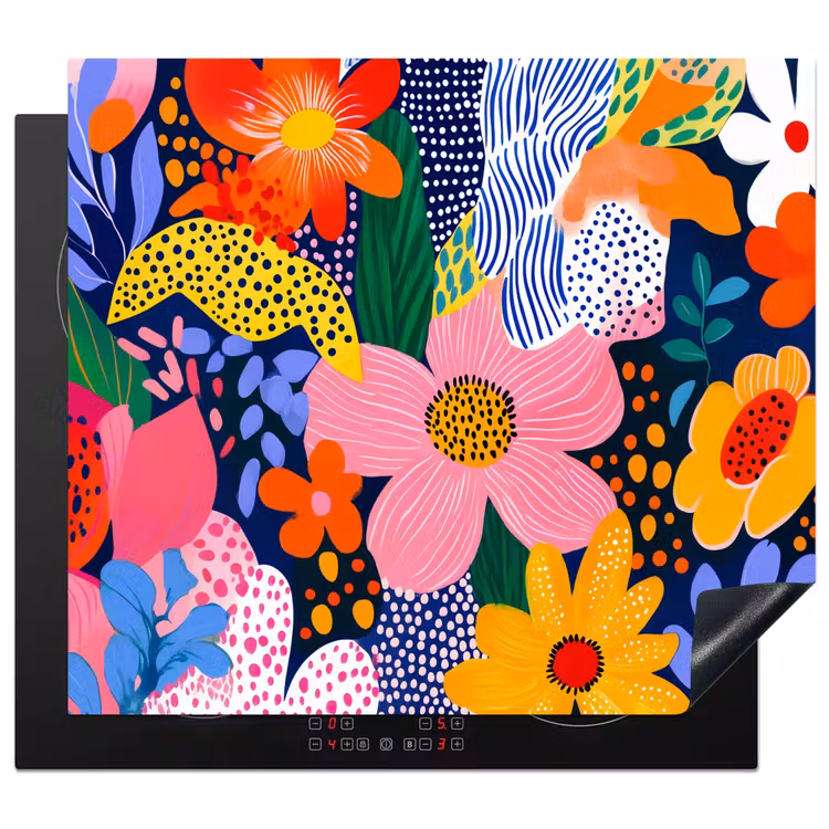 Induction hob protector - Colorful - Flowers - Abstract - Dots — 1