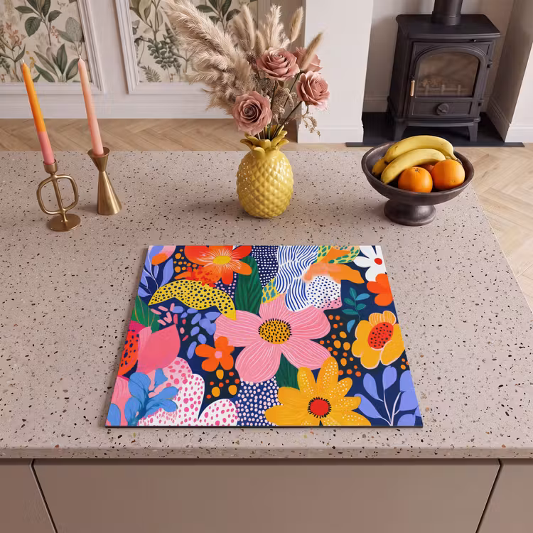 Induction hob protector - Colorful - Flowers - Abstract - Dots — 3