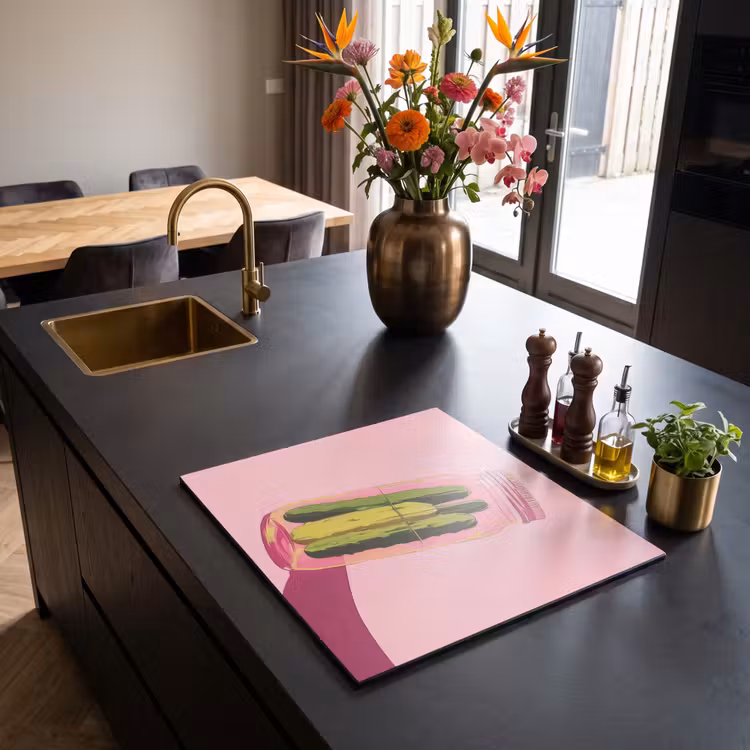 Induction hob protector - Pickles - Pot - Shade - Pink — 2