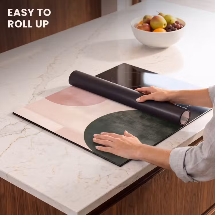 Induction hob protector - Shapes - Abstract - Circle - Black — 6