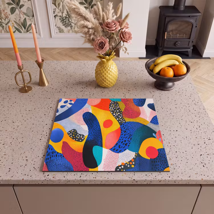 Induction hob protector - Shapes - Abstract - Dots - Blue — 3