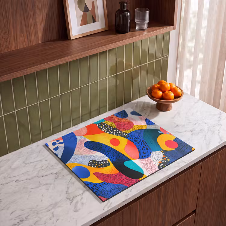 Induction hob protector - Shapes - Abstract - Dots - Blue — 4