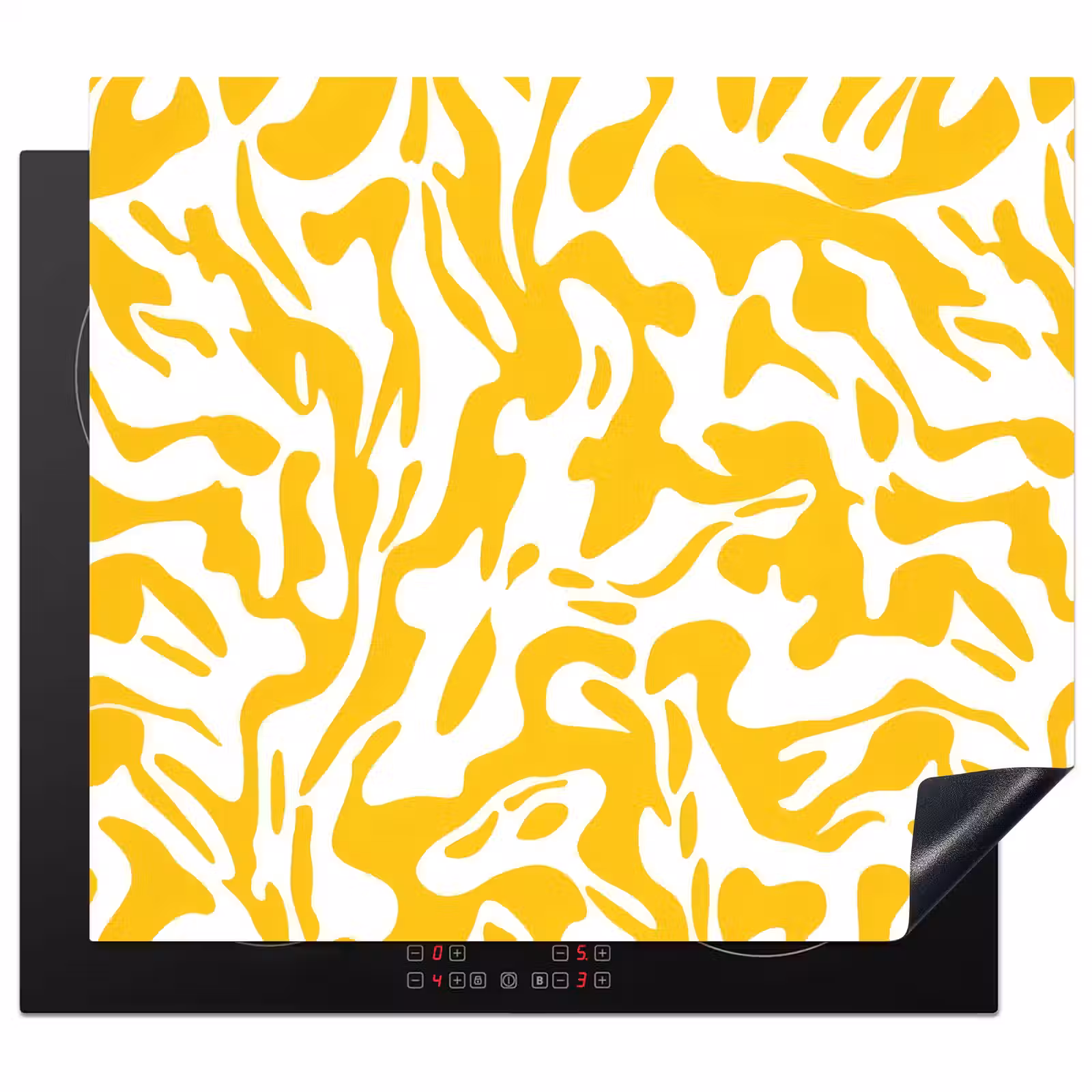 Induction hob protector - Shapes - White - Abstract — 1