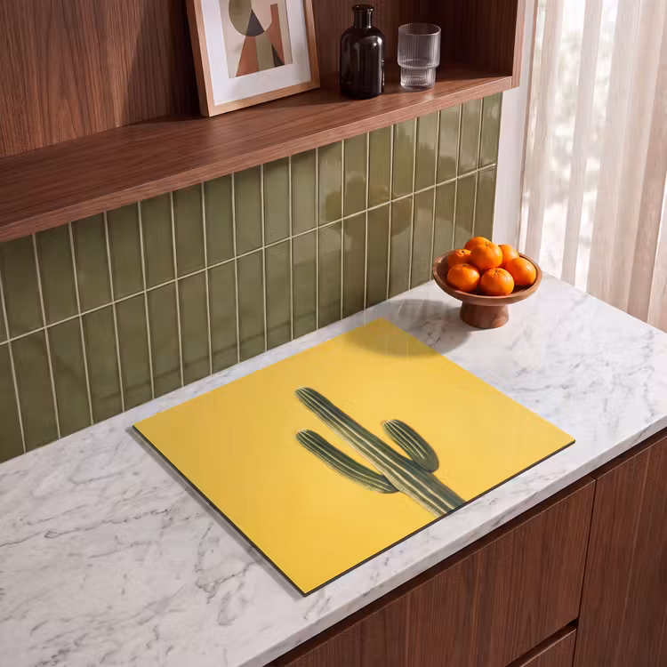 Induction hob protector - Cactus - Green - Minimalist — 4