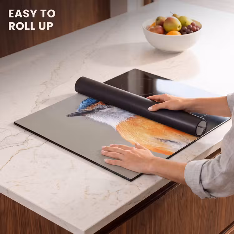 Induction hob protector - Colorful - Bird - Feathers - Blue — 6