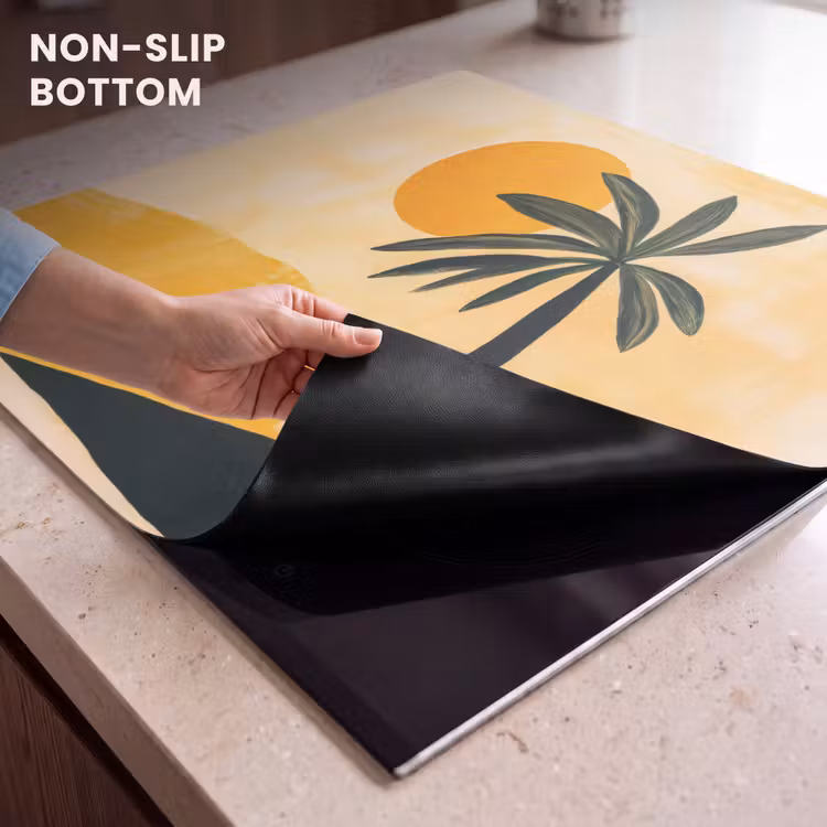 Induction hob protector - Illustration - Palm tree - Sun - Hills — 5