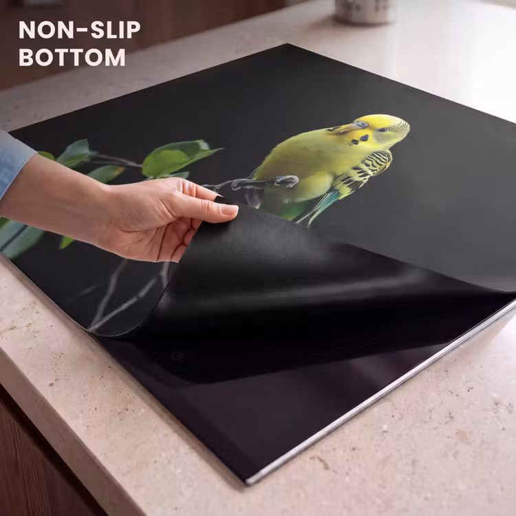 Induction hob protector - Parakeet - Branch - Leaves - Yellow — 5
