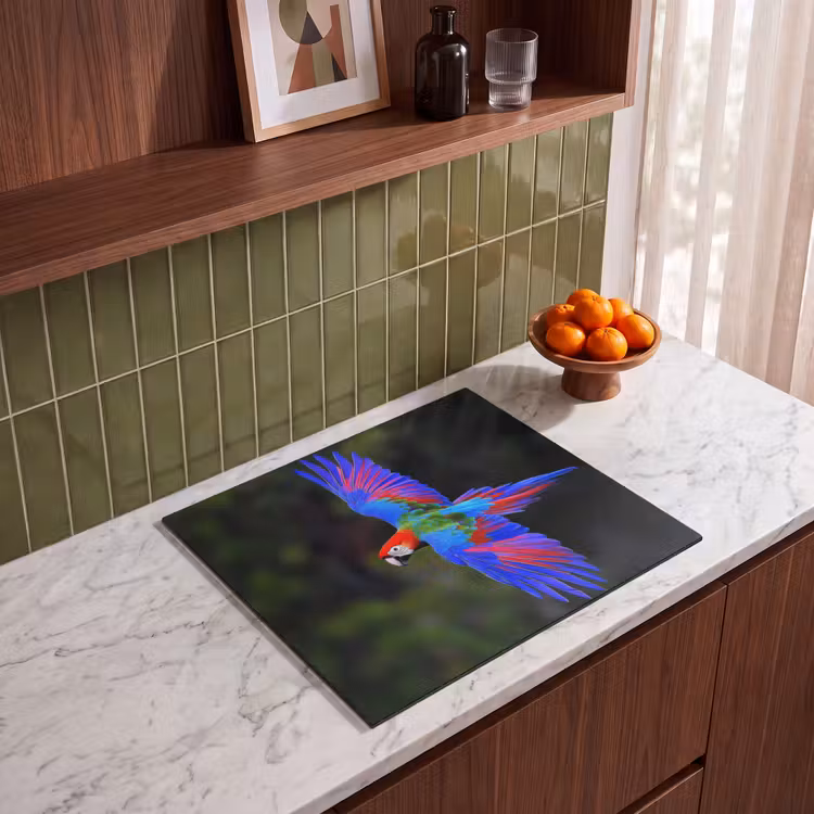 Induction hob protector - Brightly colored - Parrot - Forest - Wings — 4