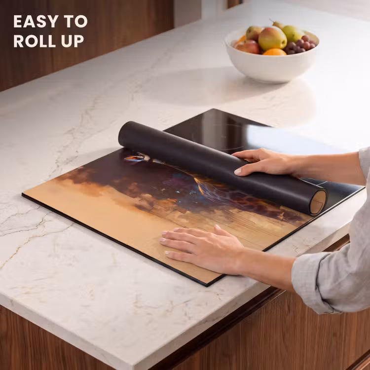 Induction hob protector - Giraffe - Brown - Abstract - Painted — 6