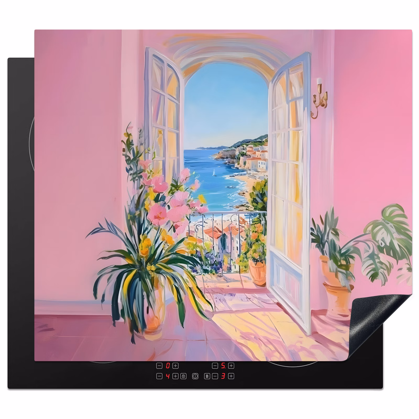 Induction hob protector - Pink - Outdoor - Paint — 1