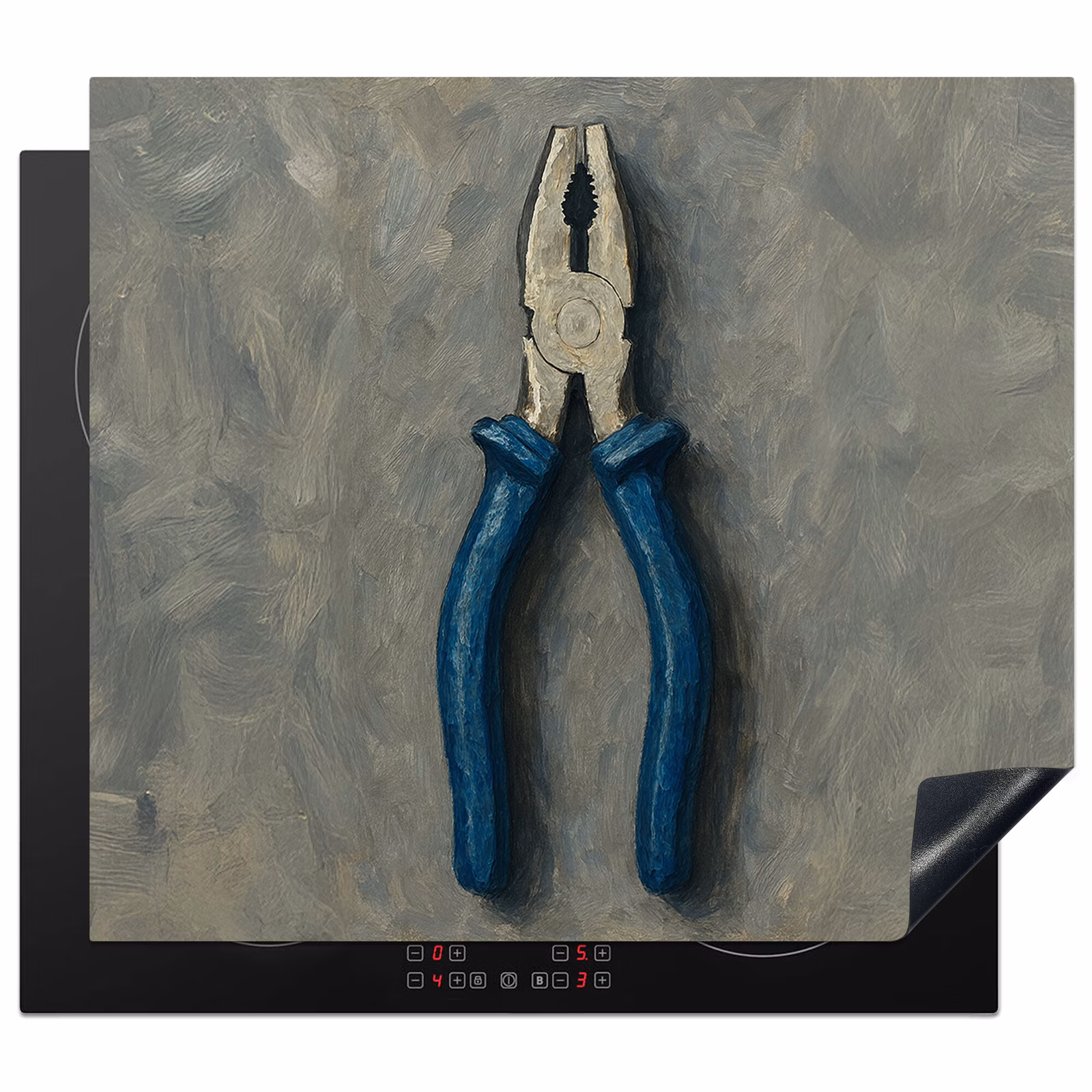 Induction hob protector - Pliers - Painting - Texture - Paint — 1