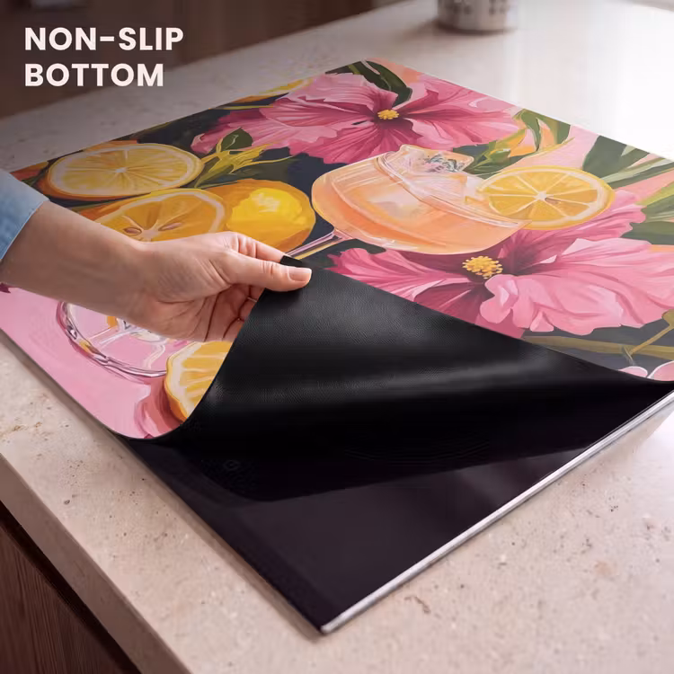 Induction hob protector - Drink - Flowers - Yellow — 5