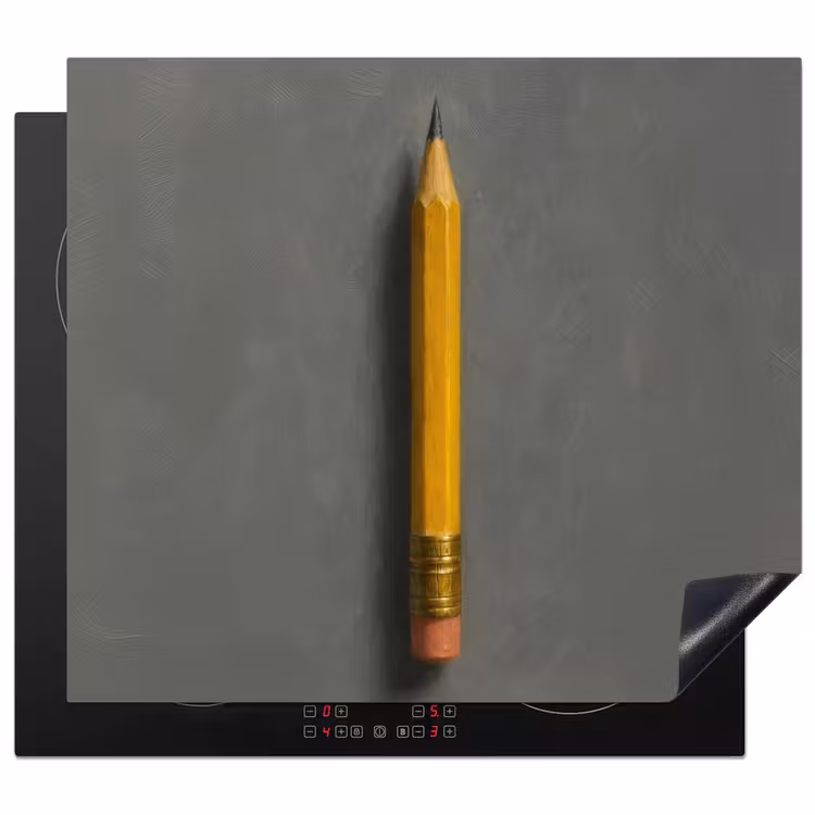 Induction hob protector - Pencil - Painting - Yellow — 1